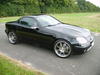 SLK 320 Lack 197 mit Motek 8x18 mit 225 u. 9x18 255. Fahrwerk 1,0 cm tiefer, Supersprint ESP Doppel Oval, Klarglas Nebel u. Scheinwerfer. 3 Rippen-Kühlergrill. SLK 320 Lack 197 mit Motek 8x18 mit 225 u. 9x18 255. Fahrwerk 1,0 cm tiefer, Supersprint ESP Doppel Oval, Klarglas Nebel u. Scheinwerfer. 3 Rippen-Kühlergrill.