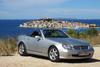 SLK 230 K, R170, aufgenommen am 10. September 2013. Im Hintergrund Primosten, Dalmatien, Kroatien. SLK 230 K, R170, aufgenommen am 10. September 2013. Im Hintergrund Primosten, Dalmatien, Kroatien.